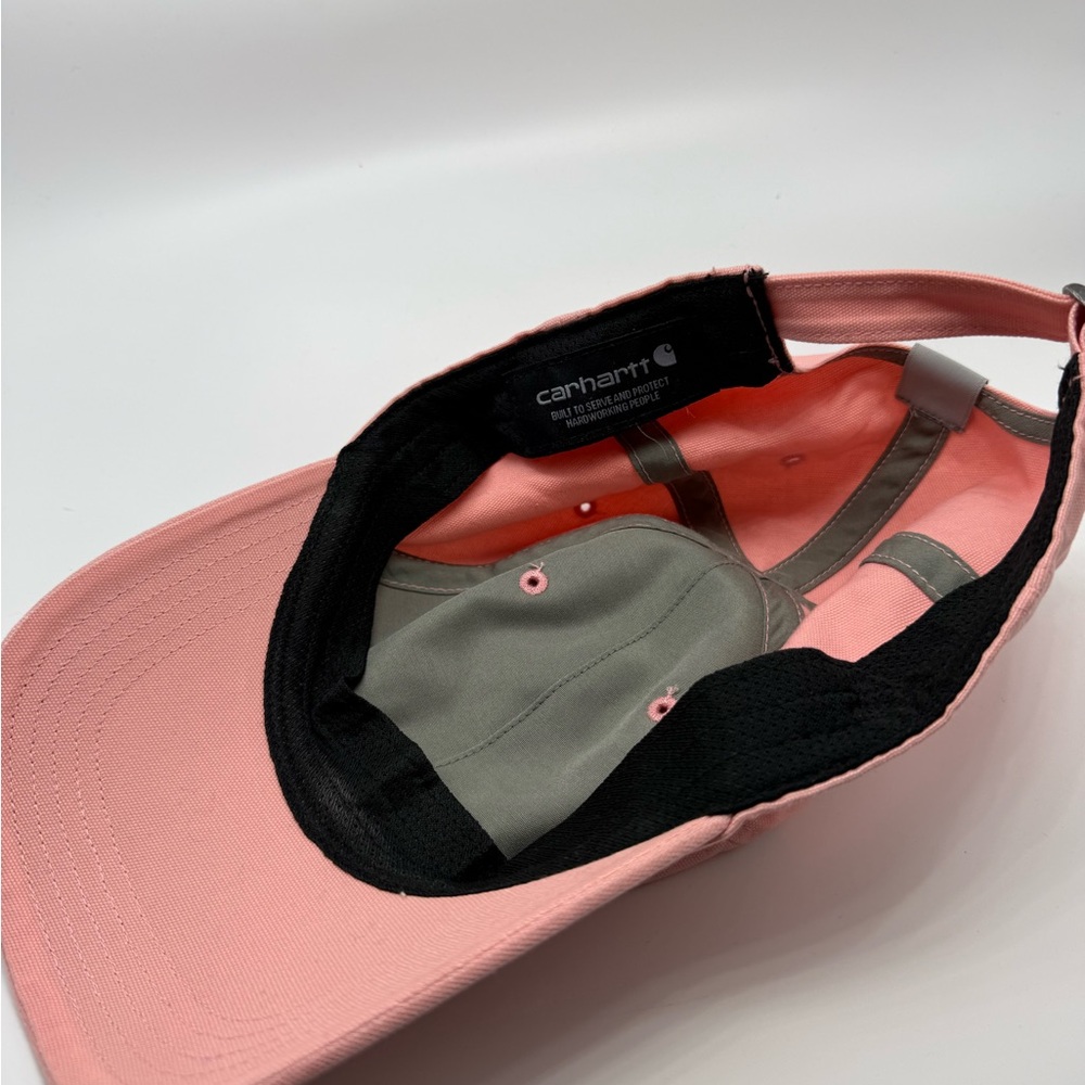 Carhartt Womens Canvas Script Graphic Hat Baseball Cap Pink - Picture 4 of 4